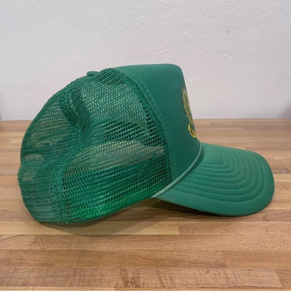Vintage John Deere Logo Mesh Back Trucker Hat Adjustable Snap Back NISSIN Cap - Picture 4 of 7
